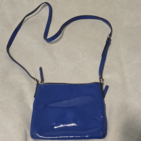 Kate Spade Shiny Royal Blue Crossbody Bag - Picture 3 of 5